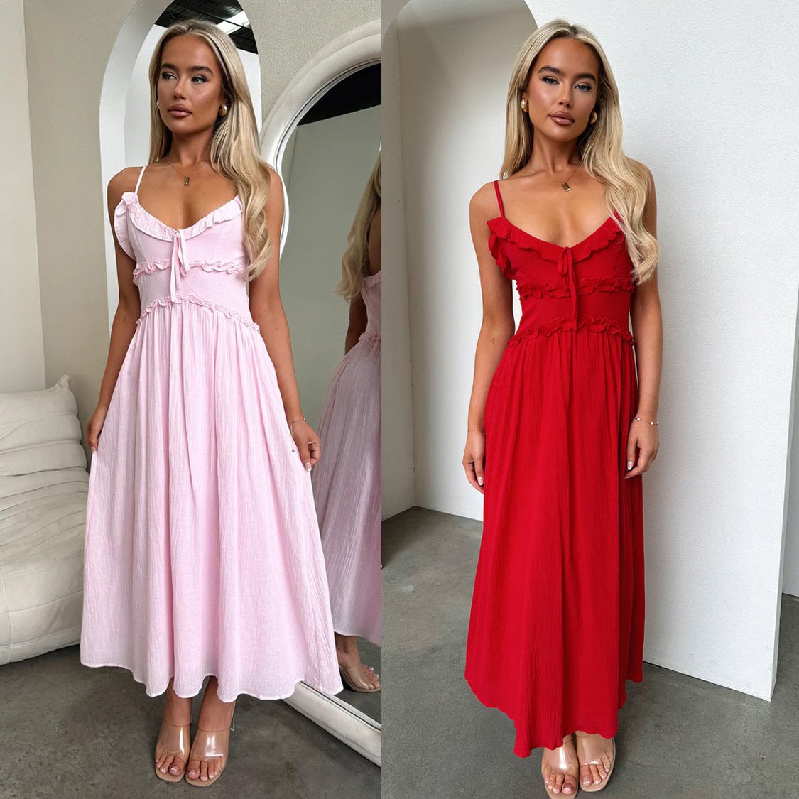 INS Casual Loose Vacation Dress Women