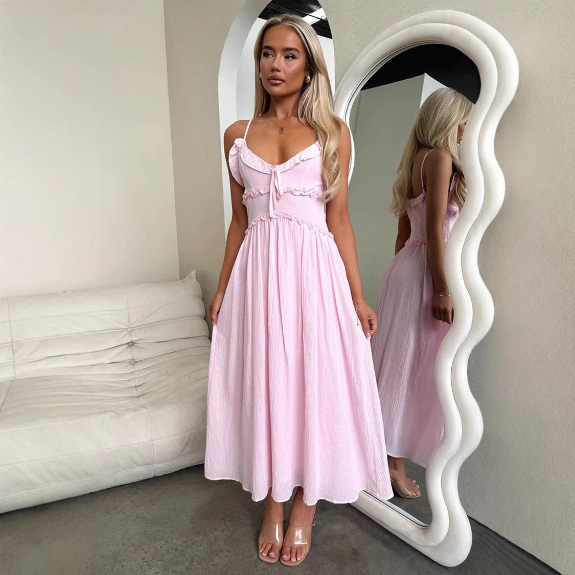 INS Casual Loose Vacation Dress Women - Image 2