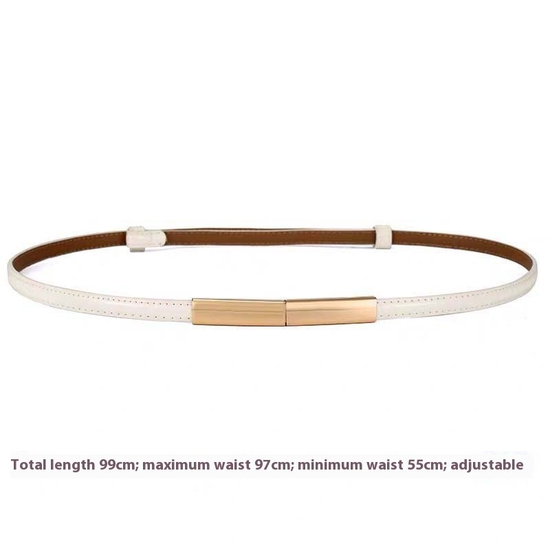 Women's Belt Fashion A Pair Of Buckles Fine Ladies - Image 2