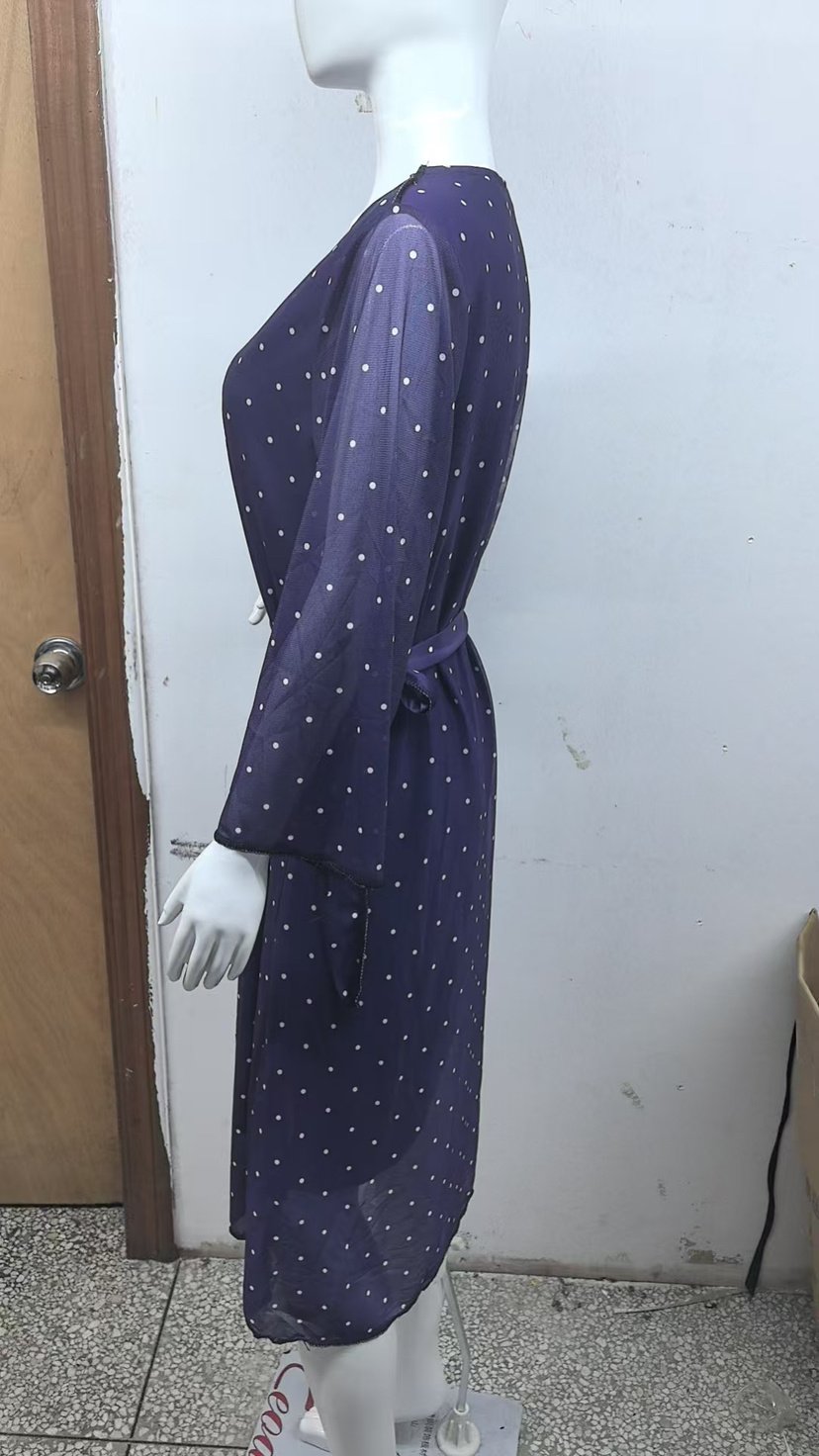 Women's 34 Sleeves Round Neck Dress - Image 5