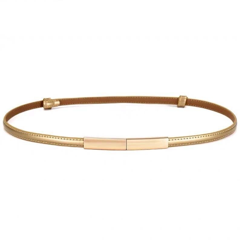 Women's Belt Fashion A Pair Of Buckles Fine Ladies - Image 5